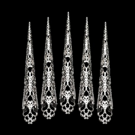 Griffes BDSM argent - Accessoires Sensation Play Malins-Plaisirs
