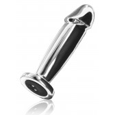 Dildo anal acier vibrant Intruder - Boutique BDSM Malins-Plaisirs