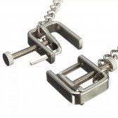Pinces étau avec chaine - Boutique BDSM Malins-Plaisirs