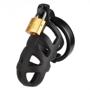 Cage de chasteté noire Brutal - Accessoires BDSM Malins-Plaisirs