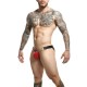 Jockstrap rouge snap sexy pour homme - Lingerie BDSM Malins-Plaisirs