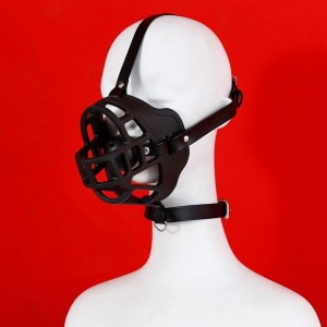 Muselière Pet-Play avec ball-gag - bâillon amovible
