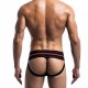 Jockstrap homme noir dos échancré – lingerie homme pour BDSM