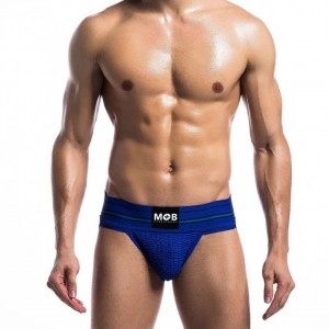 Jockstrap classique bleu - Lingerie BDSM Malins Plaisirs