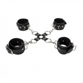 Menottes hogtie en croix menottes et poignets