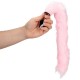 Buttplug fantaisie rose – queue de renard LED pour pet play