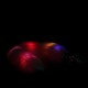 Plug anal lumineux avec queue de renard rose LED