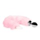 Plug anal en acier Fox Tail lumineux
