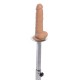 Stand anal et barre de contrainte acier - vue détaillée du gode sur base ventouse