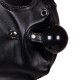 Cagoule bondage sensorielle avec sangles ajustables – vue latérale