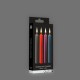 Bougies Wax Play Multicolore x4 Ouch! - Détail de l'emballage
