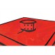 Cabine Bukkake Rouge et Noir - Collier au centre de la cabine