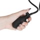 Collier BDSM gonflable en similicuir - pompe manuelle